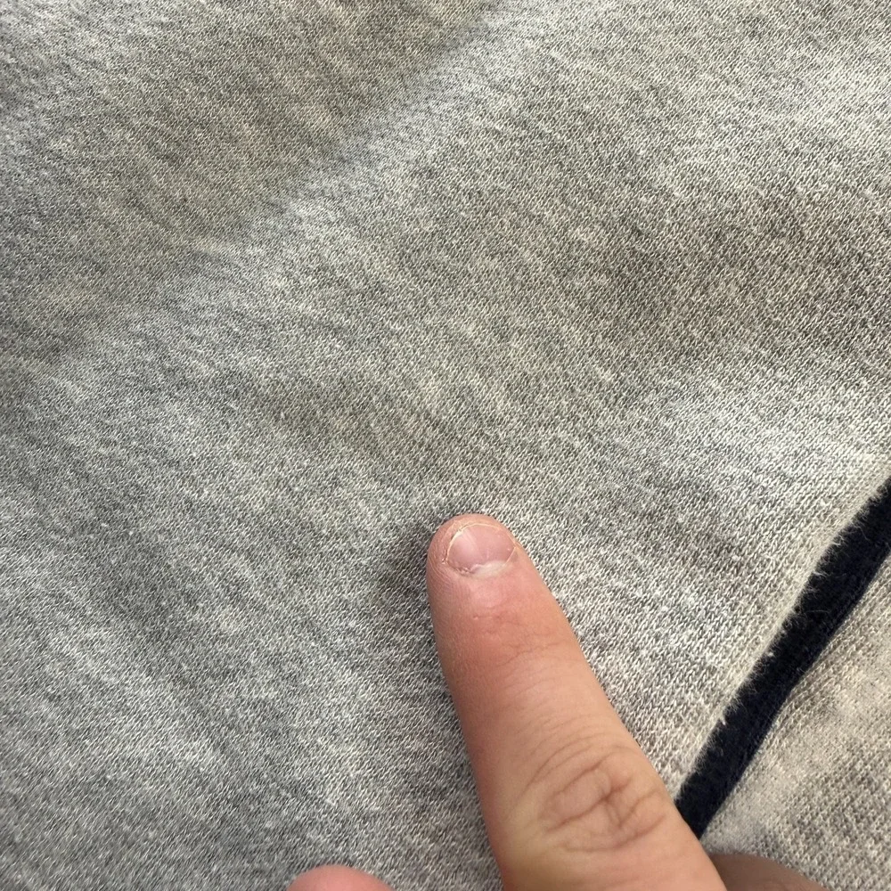 VTG Polo Ralph Lauren Sweatshirt Men 2XL Gray Side Stripes 1/4 Zip Track Sweater - Picture 3 of 12